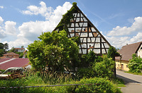 Ansicht Südost / Zehntscheune in 72505 Krauchenwies, Hausen am Andelsbach (10.06.2016 - strebewerk.Architekten GmbH)