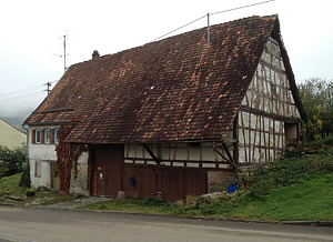 Nord-West-Ansicht / Wohnhaus mit Scheune in 72172 Sulz-Bergfelden, Sulz am Neckar (Braun, Horst (Freier Architekt, Dornhan))